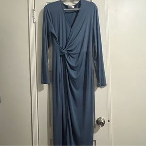 Worn once, long sleeve, midi length dress
